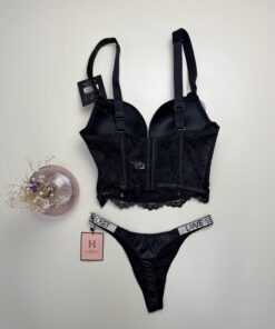 Ensemble corset H " Noir " Double éponge – Image 3