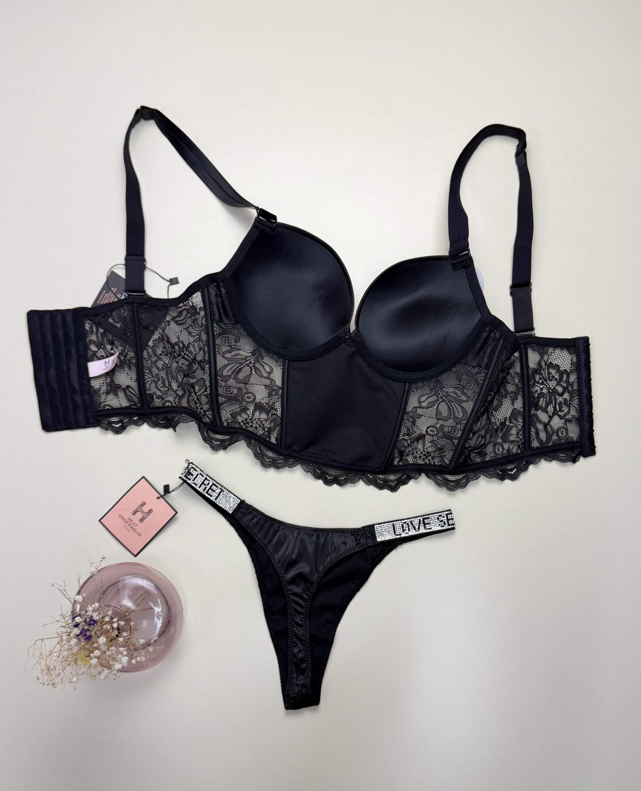 Ensemble corset H " Noir " Double éponge – Image 4