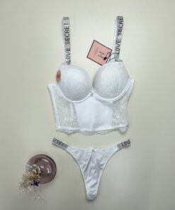 Ensemble corset H " Blanc " Double éponge – Image 3
