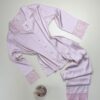 Pyjama boutonné en satin " Rose clair " -H-