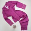 Pyjama boutonné en satin " Fushia " -H-