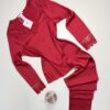 Pyjama boutonné en satin " Rouge " -H-