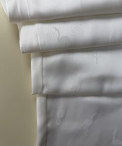 Pyjama boutonné en satin " Blanc " -H- – Image 4